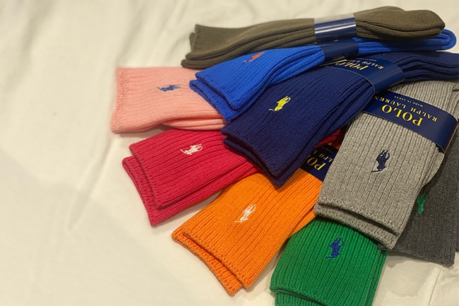 POLO RALPH LAUREN/ポロラルフローレン】Logo Rib Socks